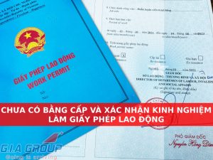 chưa có bằng cấp và xác nhận kinh nghiệm làm giấy phép lao động được không?