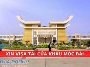 xin visa tại cửa khẩu mộc bài