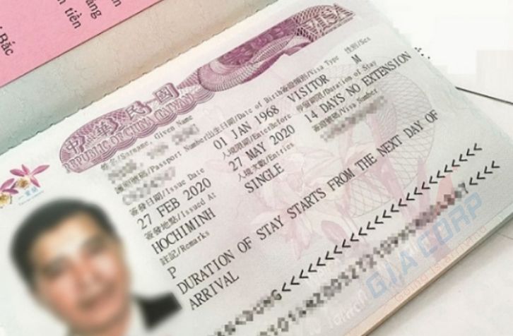 Visa dán Đài Loan