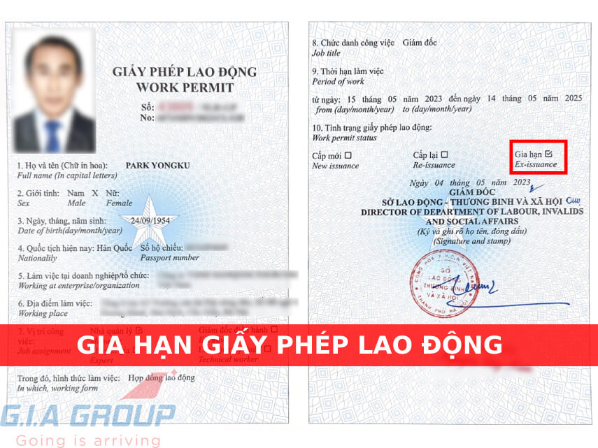 gia hạn giấy phép lao động