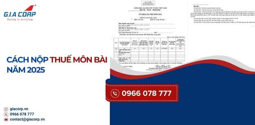 Cách nộp thuế môn bài năm 2025