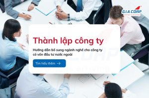 bổ sung ngành nghề cho công ty có vốn đầu tư nước ngoài