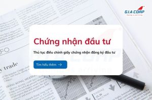 Thủ tục điều chỉnh giấy chứng nhận đăng ký đầu tư